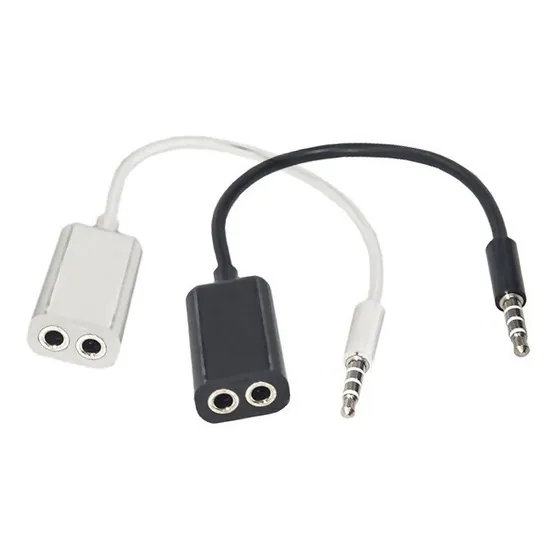Cabo Adaptador Splitter P2 Audio Duplicador De Fone Ouvido