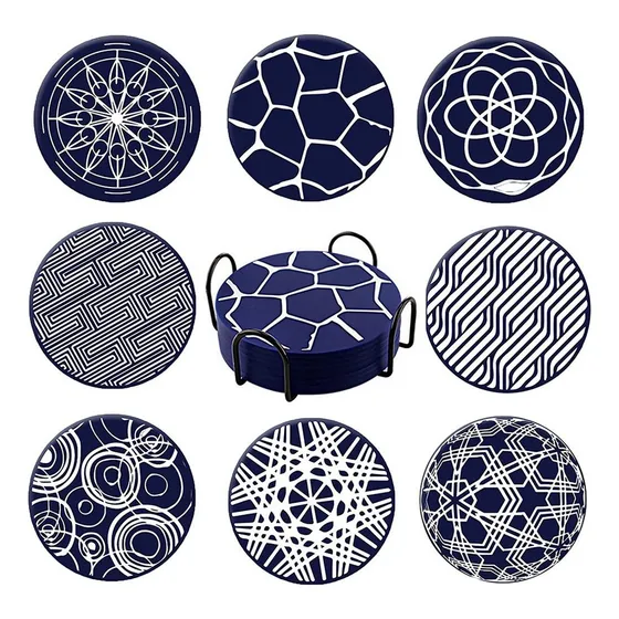 Posavasos De Silicona De 8 Piezas, Posavasos Para Bebidas Co