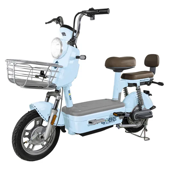 Bicleta Electrica Bicimoto 400w 48v 31km/h Luces Full Led Color Azul