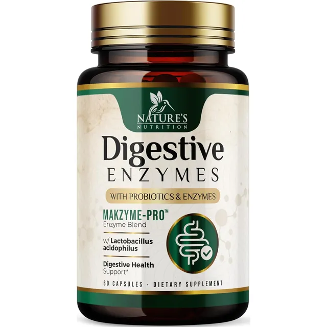 Enzimas Digestivas Probióticos Prebióticos 60 Cápsulas