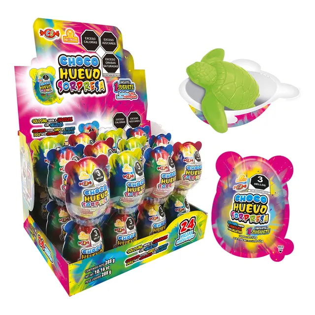 Las Delicias Choco Huevo Sorpresa Tipo Kinder Joy 24 piezas 288g