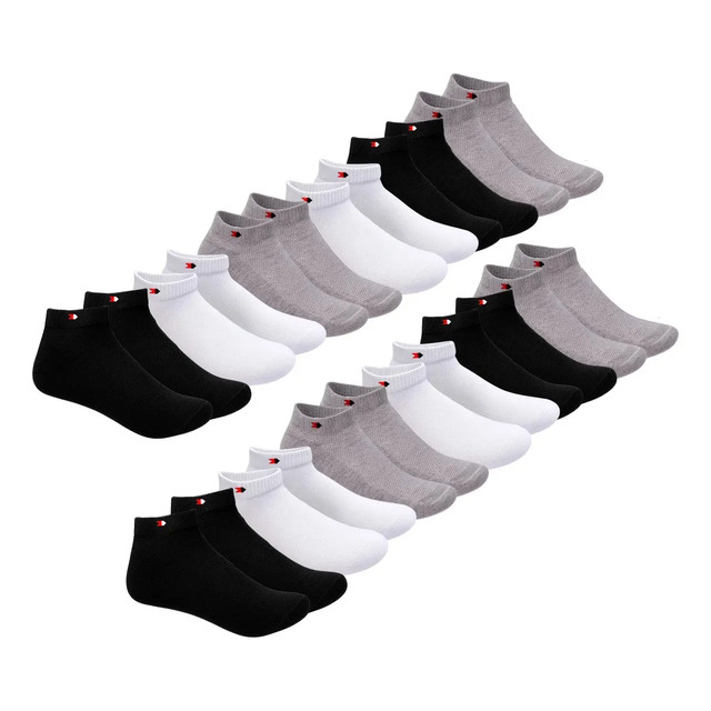 Kit 12 Pares Meia Soquete Curta Sandrini Algodão Confortável Sortido 39-43