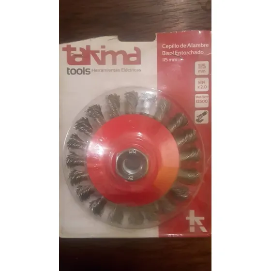 Cepillo De Alambre Bisel Entorchado De 115 Mm