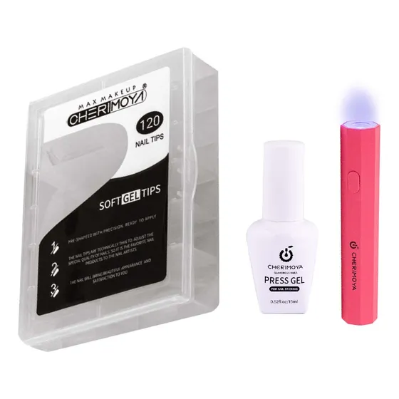 Kit Soft Gel Liquido Cherimoya + Lampara Soft Gel 3w