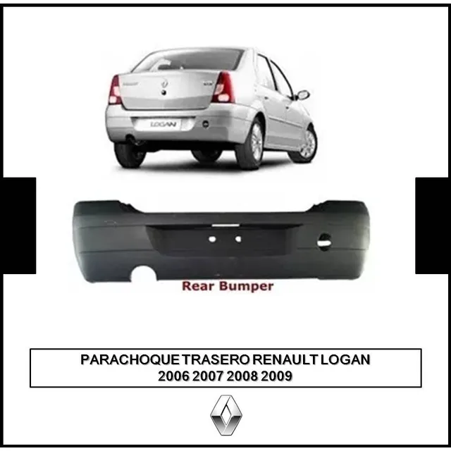 Parachoque Trasero Renault Logan 2006 2007 2008 2009