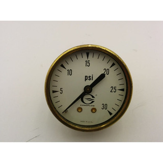 Conoflow Air Pressure Brass Gauge, 0-30 Psi, 2 Face Ccs Conoflow Air Pressure Brass Gauge, 0-30 Psi, 2 Face Ccs