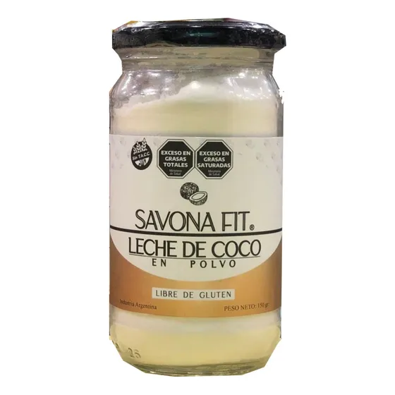 Leche De Coco En Polvo Savona Fit Frasco X150gr