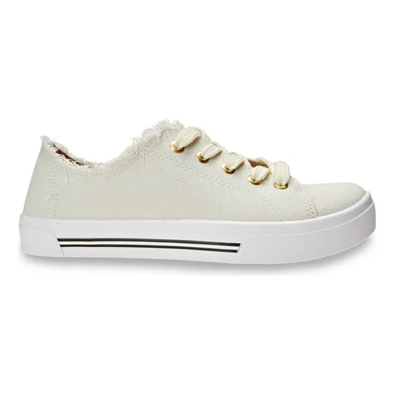 Tênis Feminino Casual Desfiado Branco Off - White Moleca
