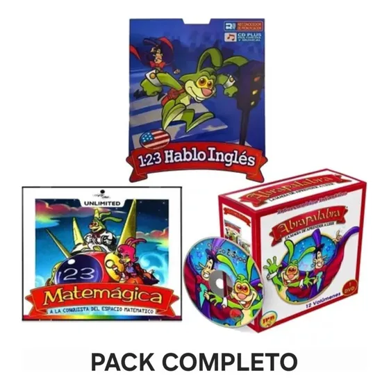 Abrapalabra - Matemágica - 1.2.3 Hablo Inglés - Pack 3x1