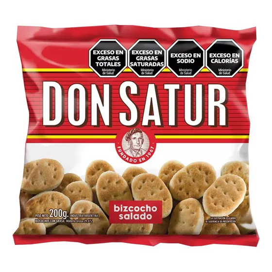 Galletita Don Satur Bizcochos Grasa Salado 200 g