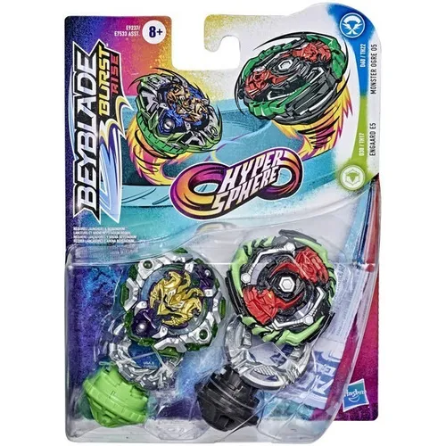 Beyblade Burst Rise Engaard Vs. Monster Ogre Color Engaard E5 y Monster Ogre O5
