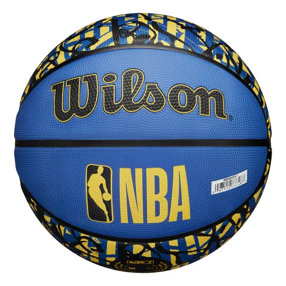 Pelota Basketball Nba Team Graffiti Gs Warriors 7 Wilson Color Azul