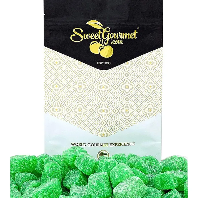Sweetgourmet Gelatina De Hojas De Menta Verde Rebanadas De C