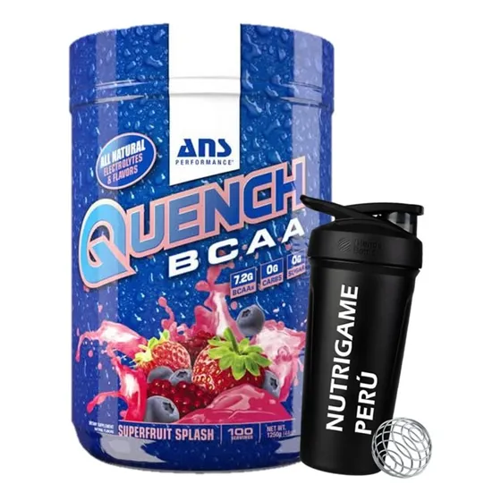Quench Bcaa 100 Serv. Bcaa Ans Aminoacidos - Fisica Sabor Superfruit Splash