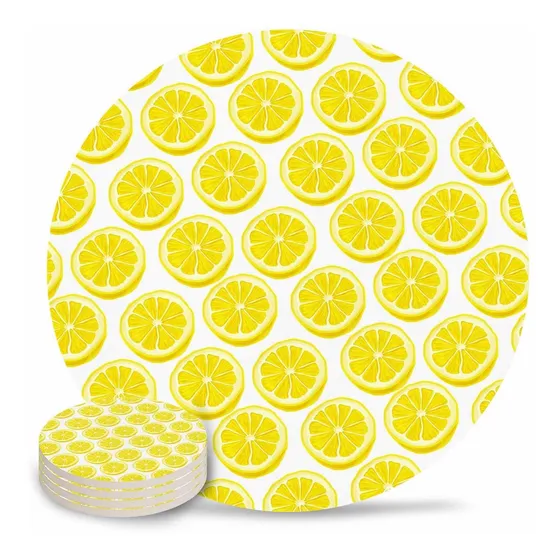 Posavaso Piedra Absorbente Para Bebida Fruta Limon 4