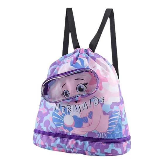 Mochila De Natación Para Niños Con Separación Húmeda Y Seca