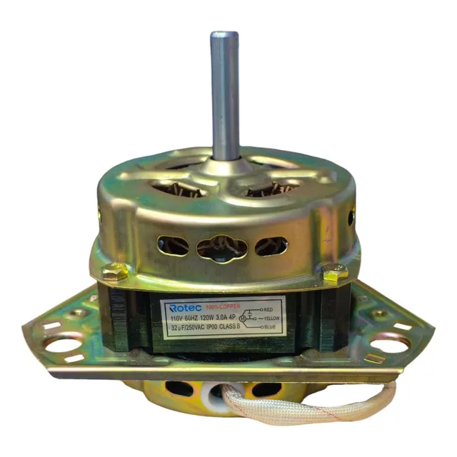 Motor Lavadora Doble Tina 120w Eje Media