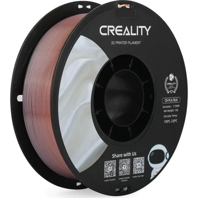 F1727 Filamento Creality Silk 1kg Arcoíris Multicolor