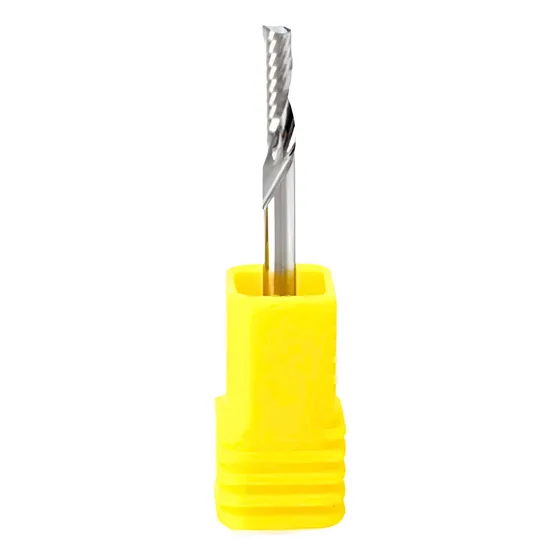 Broca Fresa 3.175 Mm Acrilico Aluminio Un Espiral Router Cnc