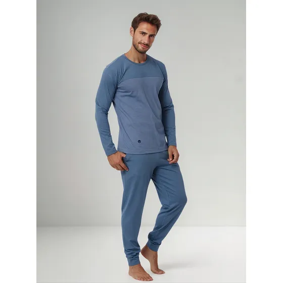 Pijama De Algodón Hombre Combinado Eyelit Art 1923
