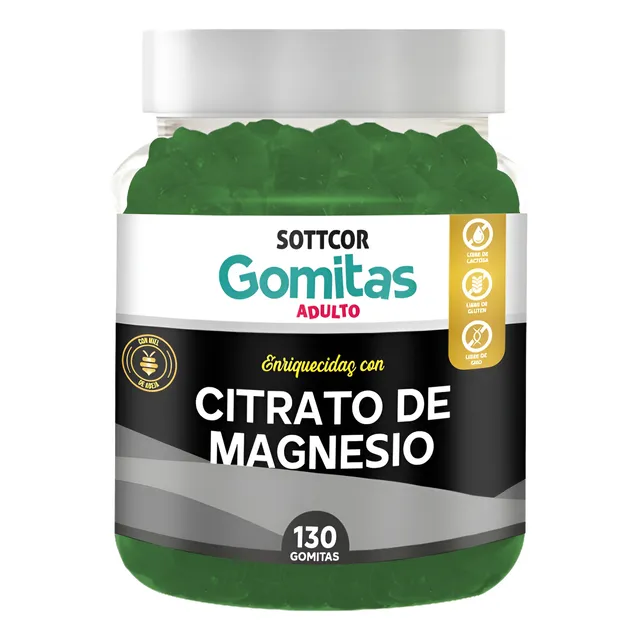 Magnesio Para Adultos Gomitas Sottcor 100gr