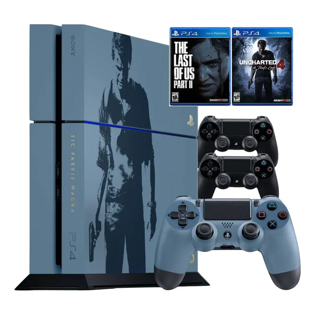 Playstation Play4 Ps4 Uncharted Edition Limitada 3 Joysticks
