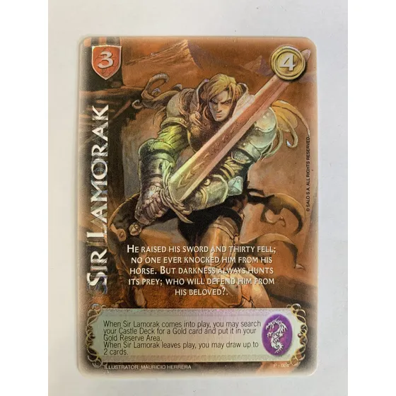Carta Sir Lamorak Mitos Y Leyendas