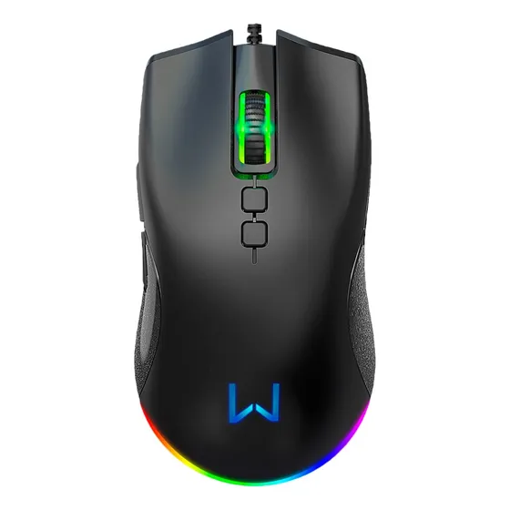 Mouse Gamer Multi Warrior Rush Rgb 12000dpi - Mo392 Cor Preto