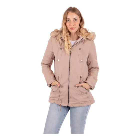 Campera Reversible Mujer Camperon Abrigada Con Peluche Nueva