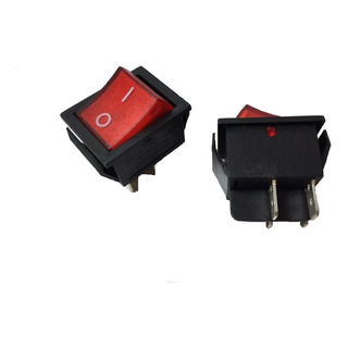 Switch Interruptor Balancín 4 Patas 2p 2t 20a 125v Rojo Switch Interruptor Balancín 4 Patas 2p 2t 20a 125v Rojo
