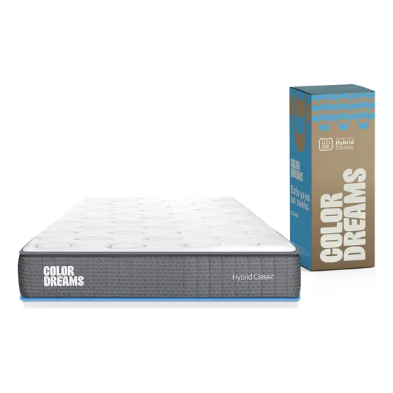 Colchón Individual en Caja 100x190 Espuma Foam Alta Densidad Antiacaros Hipoalergénico Firmeza Justa Colordreams