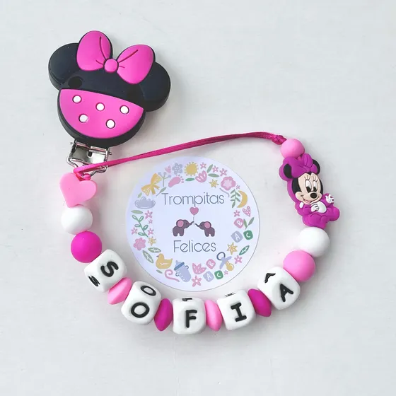 Portachupetes Personalizados Silicona Libre De Bpa 