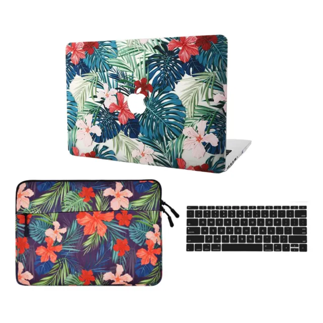 Kecc® Crystal Case 4en1 Funda Teclado Macbook Pro 13 Retina