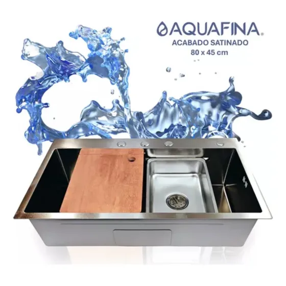 Fregadero Lavaplatos 1 Tina Satinado Aquafina Gs