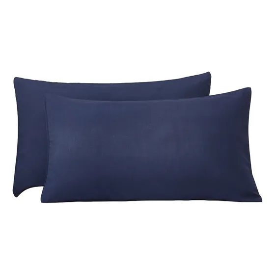 2 Fundas Para Almohada Membretes Microfibra Suave Y Cómodo