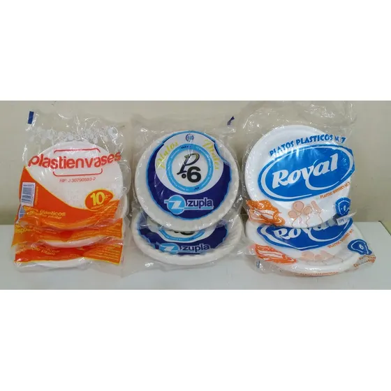 Platos Desechables Plásticos