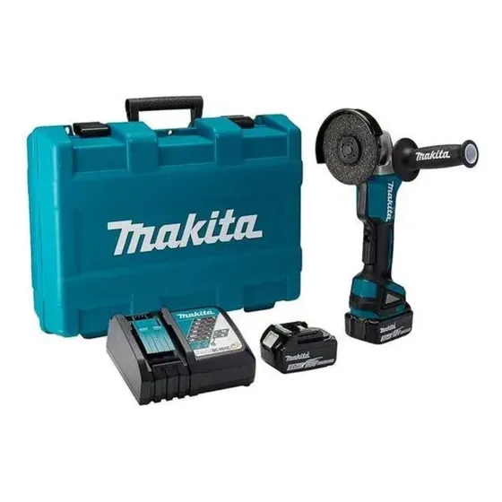 Miniesmeril 4-1/2 18v Dga458rfe Makita 2bat3.0 Brushless