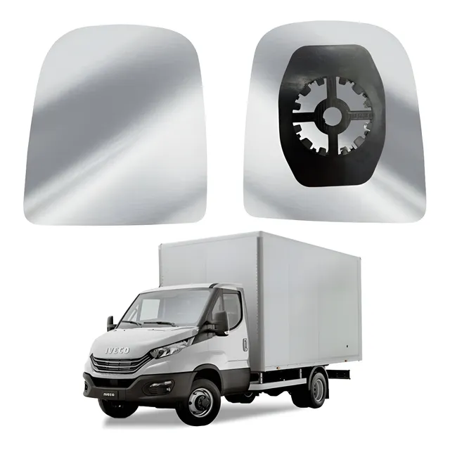 Lente Retrovisor Iveco Daily - Superior Esquerdo - Com Base