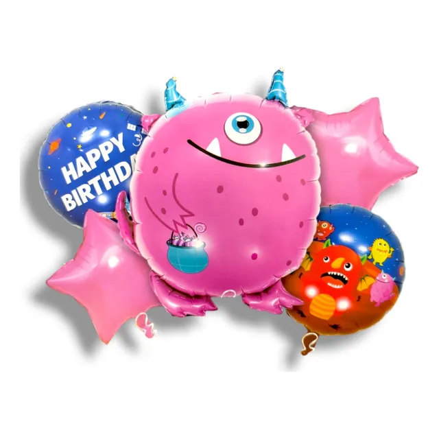 Set De Globos 5 Unidades Monstruitos