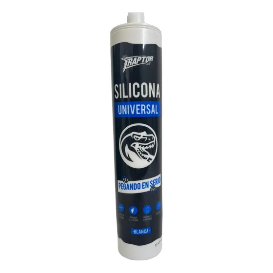 Sellador De Silicona Universal Raptor 280cc Blanco