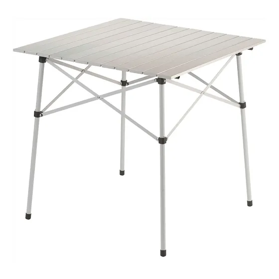 Mesa Pequeña Coleman Para Camping De Aluminio Plateada