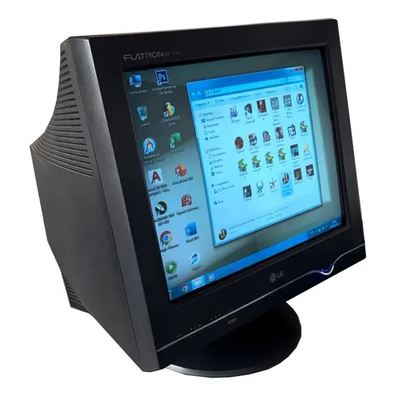 Monitor LG  17  Crt Tubo Computador Antigo 286 386 486
