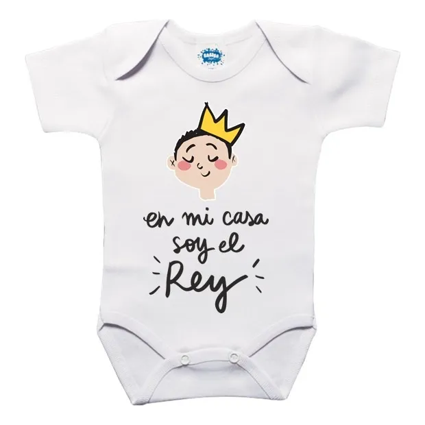 Body De Bebe Personalizado En Mi Casa Soy El Rey