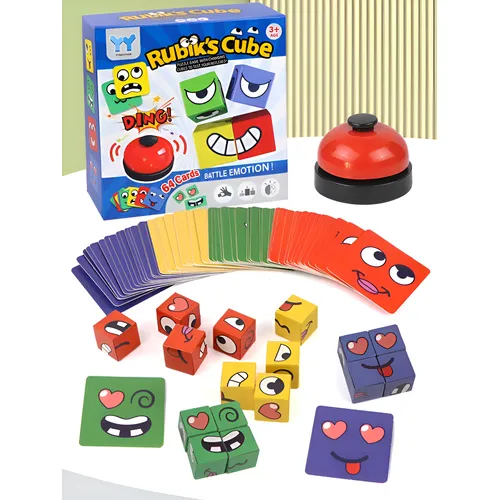 A Emoji Intelectual Bloco Rompecabezas Educação Temprana