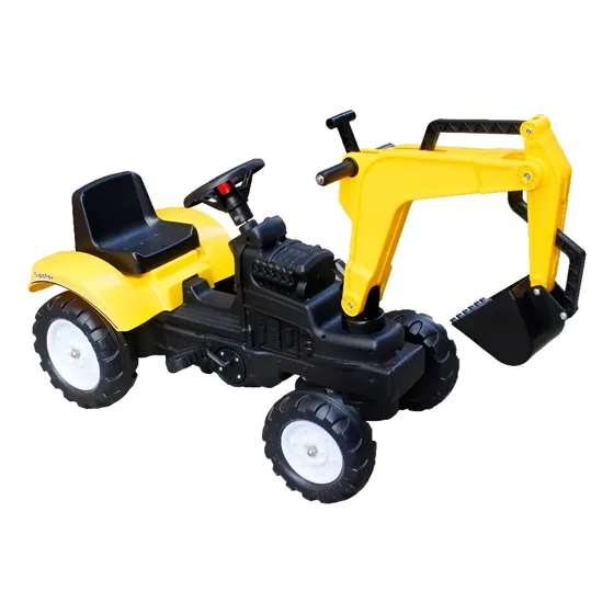 Go Kart Excavadora Amarilla - Kidscool Amarillo | Cuotas sin interés