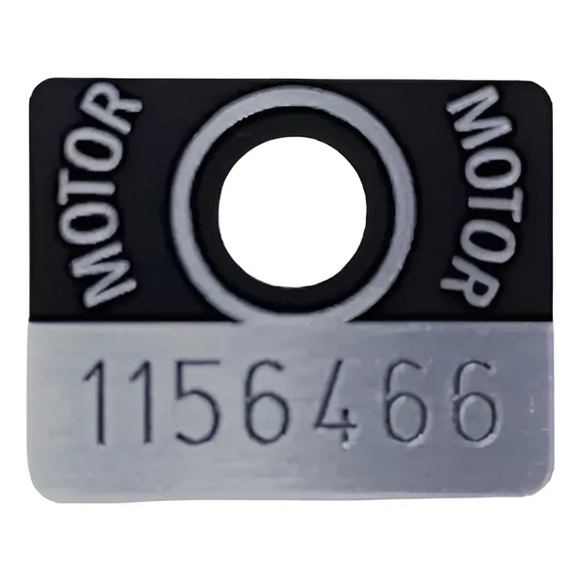 Plaqueta Motor Cht Quadrada Gravada Pronta Mod Original