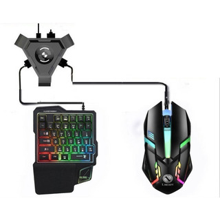 Teclado Y Ratón A Una Mano Mini Jugador Rgb Iluminado Mecáni Teclado Y Ratón A Una Mano Mini Jugador Rgb Iluminado Mecáni