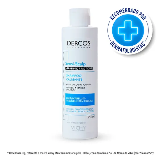 Shampoo Dercos Calmante Sensi Scalp 200ml Vichy