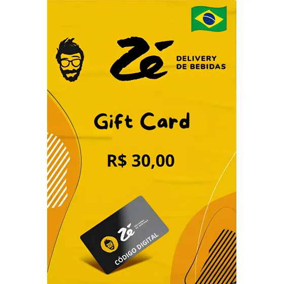 Cartão Presente Zé Delivery 30 Reais | Entrega Imediata
