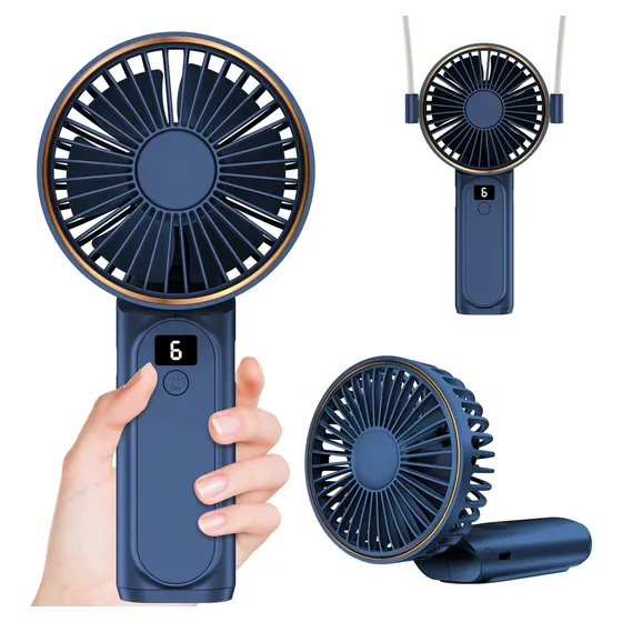 Peiyuu Ventilador Portatil Cuello Mini Escritorio Larga
